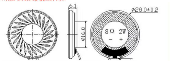 28mm Micro Mylar Speaker