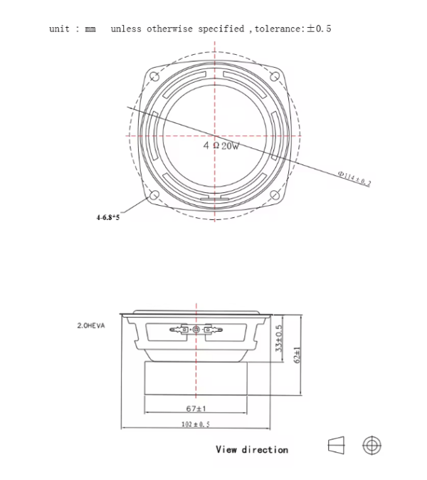 105mm Loudspeaker