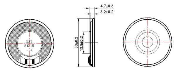 30mm mylar speaker