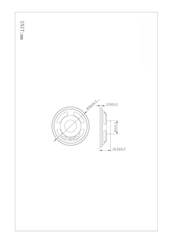 45mm mylar speaker