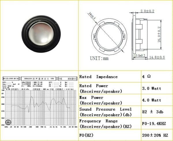 57mm Multimedia Audio Speaker