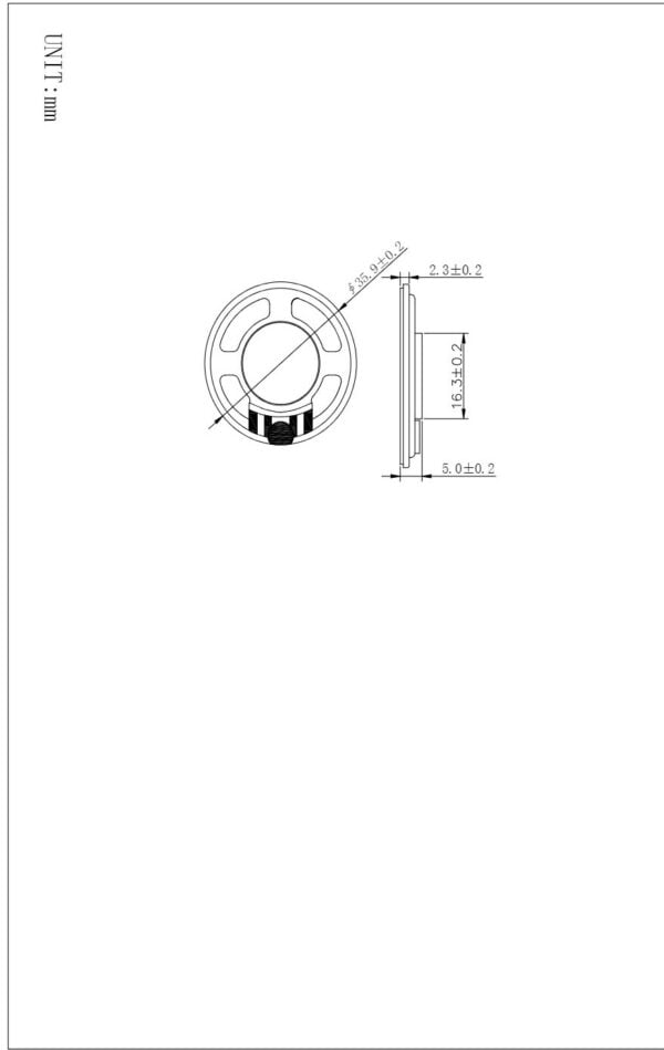 8ohm mylar speaker